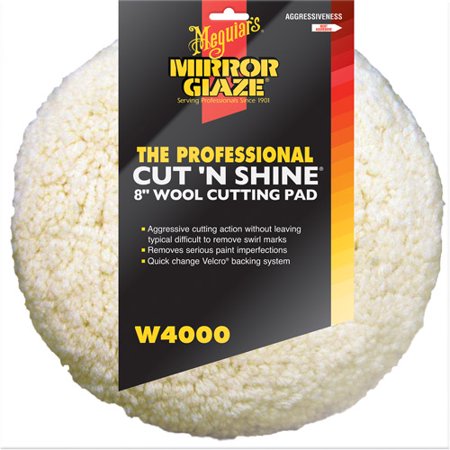 Meguiars Cut 'n Shine Wool Cutting Pad 8"