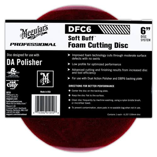 Meguiars Soft Buff Foam Cutting Disc 6"