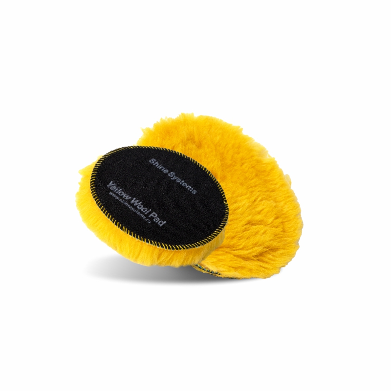 SHINE SYSTEMS Yellow Wool Pad Полировальный круг 130ММ