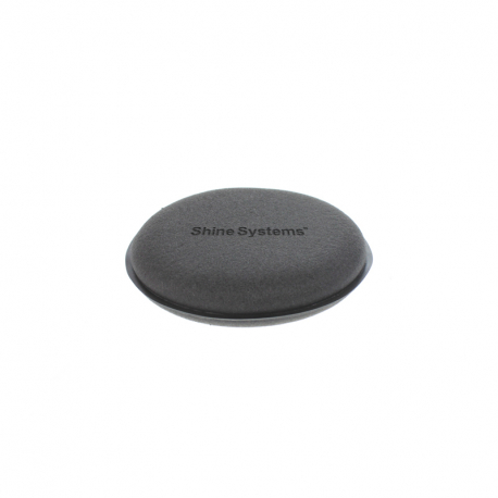 Shine Systems Wax Pad - аппликатор черный поролоновый круглый 10*2 см