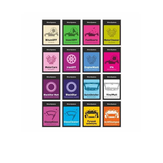 Shine Systems StickerPack - набор наклеек на бутылки 16 шт, 7,5*10,5 см
