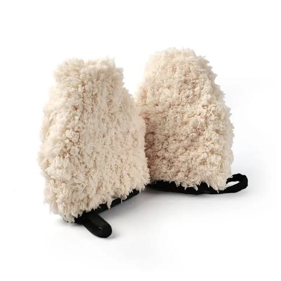 MAX SHINE Ultra-Plush Wheel Microfiber Brown Wash Pad 5.4x4.6cm